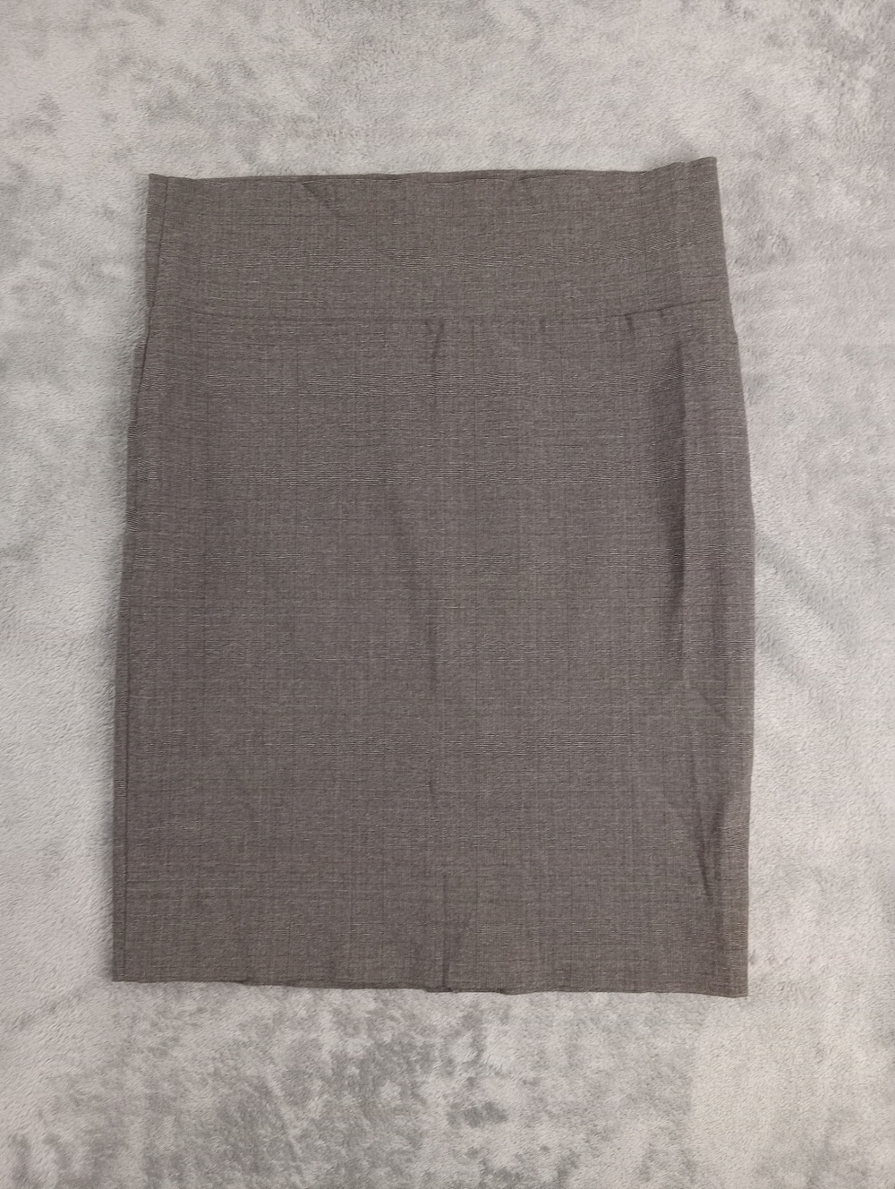 Charlotte Russe Womens Solid Pencil Back Knee Skirt Gray Size Medium